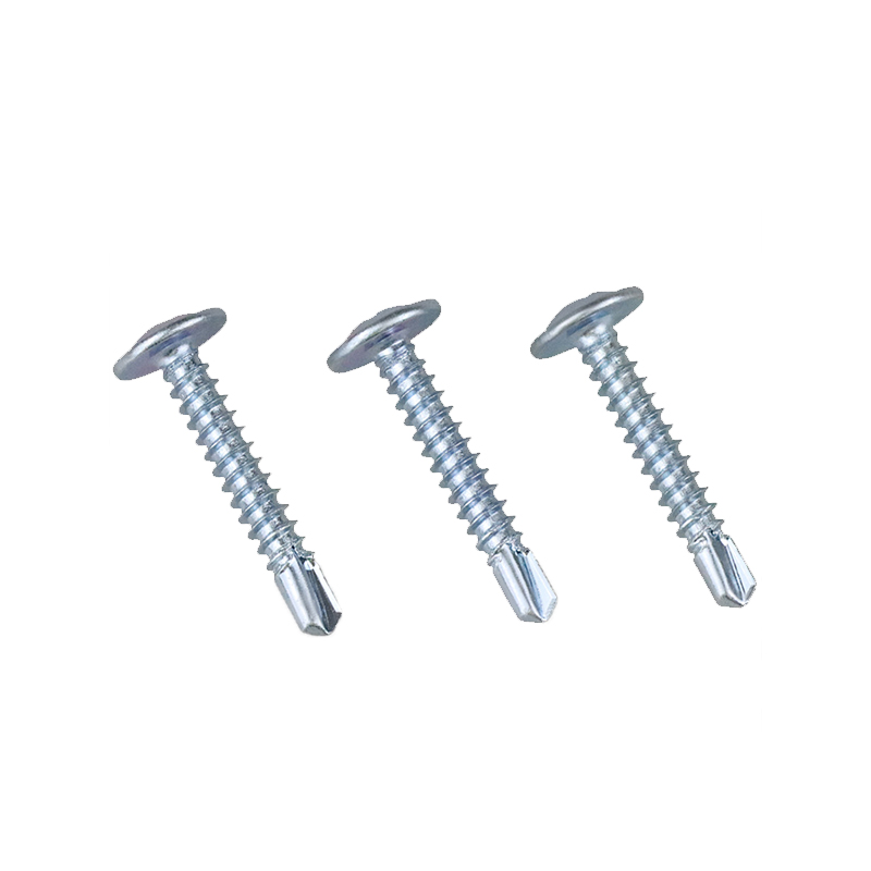 Carbon Steel 1002 Blue-white Zinc Plated Furniture Cross Recess Phillips Pan Head Self Drilling Screws for Building Renovation Metal Sheet