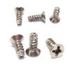 Steel Nickel-plated Flat-tailed Phillips Cross Recess Flat Countersunk Head Tail Cutting Self Tapping Screw For Plastic Asbestos Wood Metal Sheet