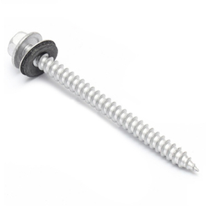M2 Carbon Steel Zinc Plated Hex Pan Flange Head Pointed Tail Cutting Furniture Self Tapping Wood Screw With Spacer For PV Board