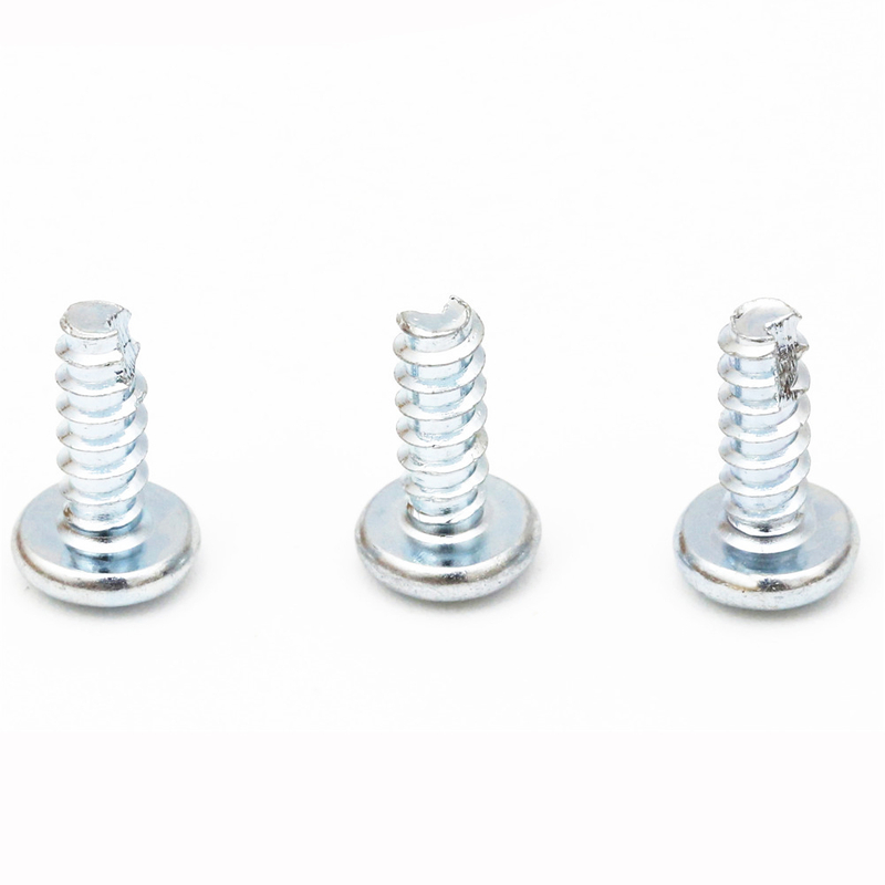 Carbon Steel Blue-white Zinc Plated Phillips Cross Recess Round Head Tail Cutting Self Tapping Screw For Plastic Asbesto Product Wood Metal Sheet