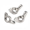 Customized zinc plated round high strength 304 stainless steel carbon steel galvanized butterfly wing nut for bolt