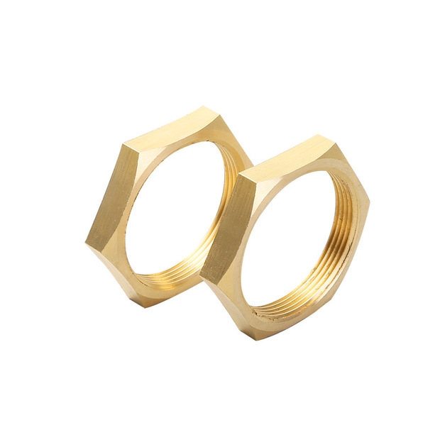 Brass Hex Thin Nut Automotive Lighting Pipe Nuts