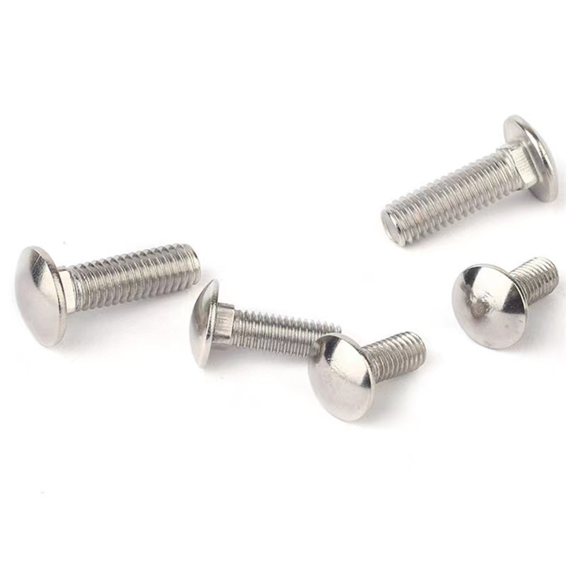 DIN603 GB12 GB14 Grade A2 A4 Stainless Steel 304 316 Grade 4.6 4.8 8.8 10.9 Steel Round Mushroom Head Square Neck Carriage Bolt