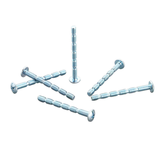 M3 Carbon Steel Blue And White Zinc Plated Truss Head Philips Cross Recess Drive Segmented Screws for Furniture General Industry