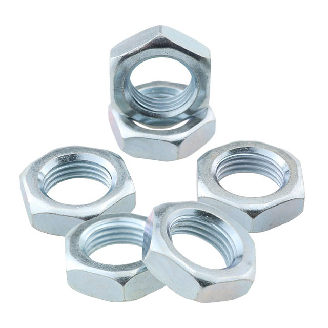 M5 Galvanized Passivated High Strength M6 M8 M10 Stainless Steel Carbon Steel Insert Self Locking Hex Thin Flange Nut for Bolt