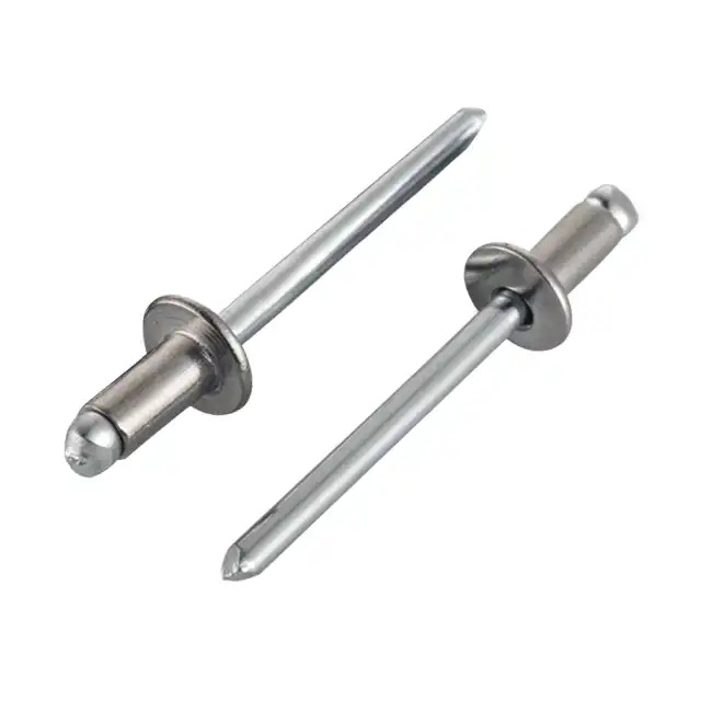 Factory Supply Open Type Customized Length Coller Aluminum Open End Stainless Steel Solid Metal Rivets Pop Flange Blind Rivet