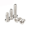 Steel Nickel-plated Flat-tailed Phillips Cross Recess Round Head Tail Cutting Self Tapping Screws For Plastics Asbestos Wood Products Metal Sheet