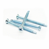 Carbon Steel 1022 Blue-white Zinc Plated Furniture Phillips Cross Recess Flat Countersunk Head Self Drilling Screw for Building Metal Sheet