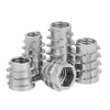 Carbon M3 Steel Stainless Steel Brass Galvanized Zinc Alloy Furniture Hex Socket Tapping Thread Insert Nut for Wood Or Plastic