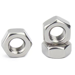 Factory Direct Sales Rohston Customized Zinc Plated Black Oxide 304 Stainless Steel Screw Nut Bolt Nut Galvanized Hexagon Nut