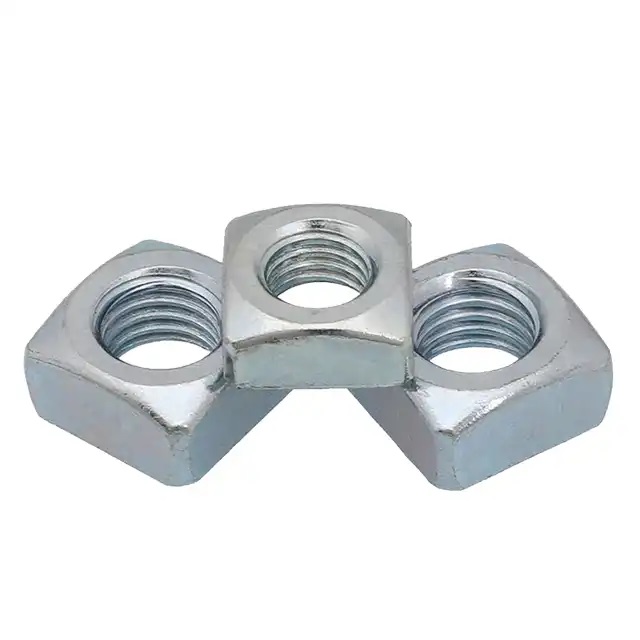 Passivated A2-70 High Strength M8 M10 Rectangular Nuts Stainless Steel Carbon Steel Insert Self Locking Square Nut for Bolt Rod