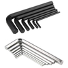 Stainless 45# 70# S2 High Strength Alloy Steel L Shape Screwdriver Hexagonal Figure-of-7 Wrench Long Arm Hex Key With Flat End