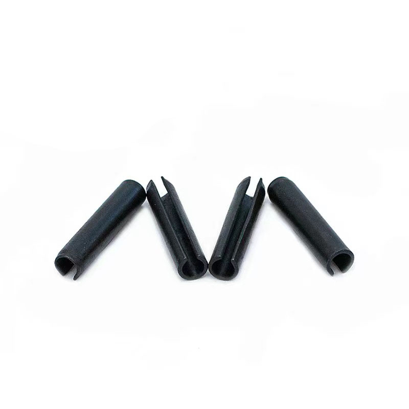 Customized GB879 Steel Manufacture Manganese Steel Elastic Cotter Pin Positioning Spring Cylindrical Pin Hollow Pin in Black