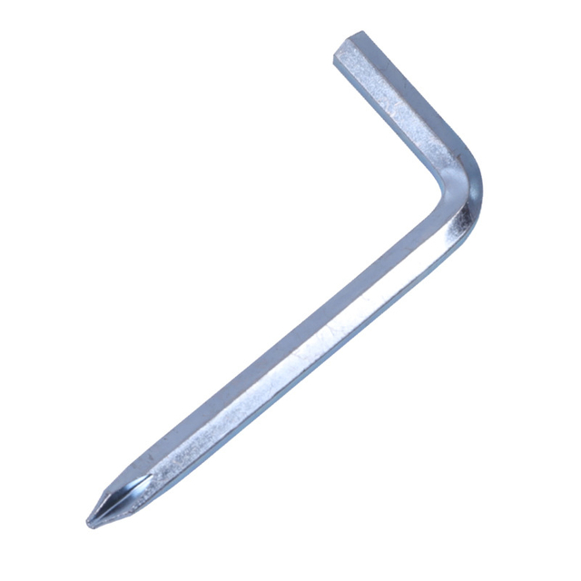 45# Carbon Steel Zinc Plated Figure-of-7 Cross Head Skateboard Allen Wrench L-Type Phillips Head Hex Key Wrench For Furniture