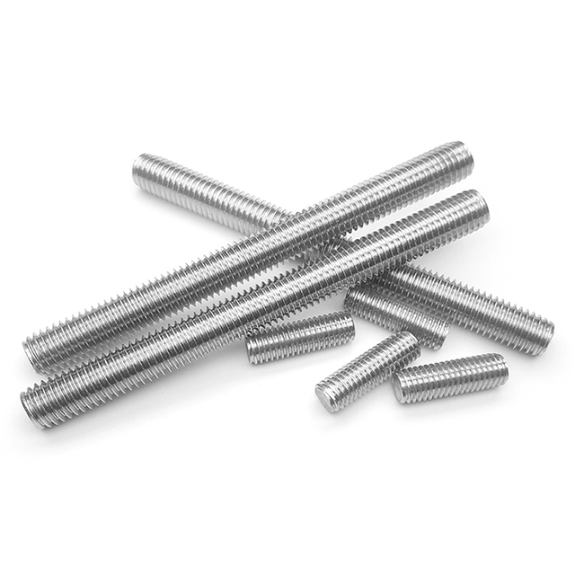 M8 M10 High Strength Black Oxide Galvanized Stainless Steel Hardware Fastener Full Thread Whole Stud Bolt Screw Threaded Rods