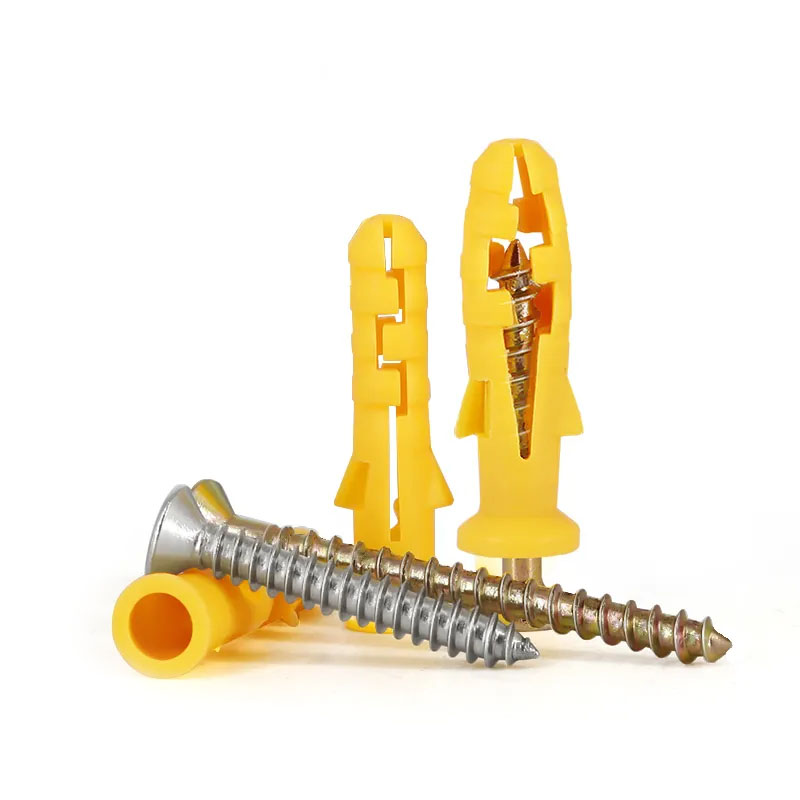 M2 M3 Expansion Plastic Tube Stainless Steel Carbon Steel Self Tapping Truss Cross Recess Self Drilling Drywall Screw with Wall Plug