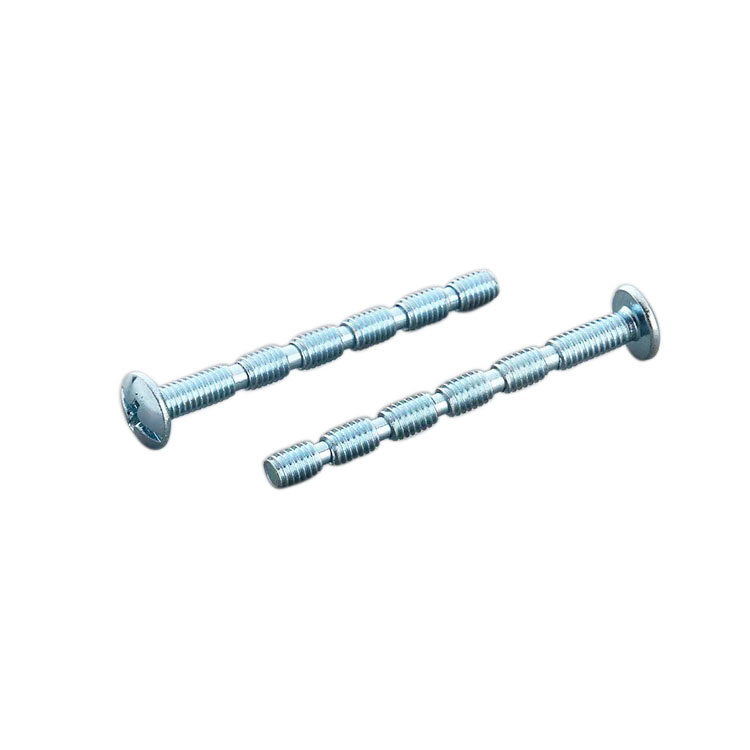 M3 Carbon Steel Blue And White Zinc Plated Truss Head Philips Cross Recess Drive Segmented Screws for Furniture General Industry