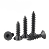 Black Oxide carbon steel self tapping Hexagonal socket flat countersunk head wood screw self drilling drywall Furniture screws