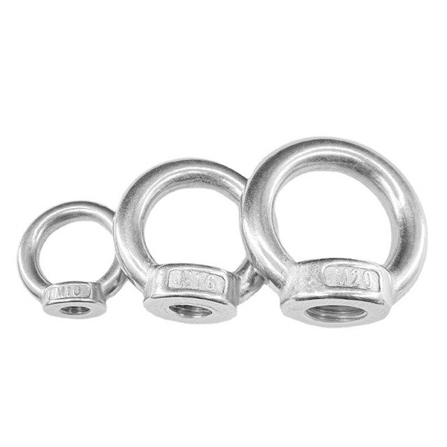 Lifting High Strength Customized No Standard M6 M8 M10 M12 Metric Inch Stainless Steel Carbon Steel Ring Nut Eye Nuts for Heavy Industry