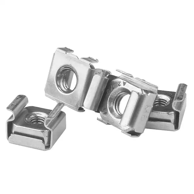 Stainless Carbon Steel M4 8mm Custom Castle Nuts M8 Round Cage Nut M6 Fasteners Clip Nut for Switchgear Server Shelve Cabinet