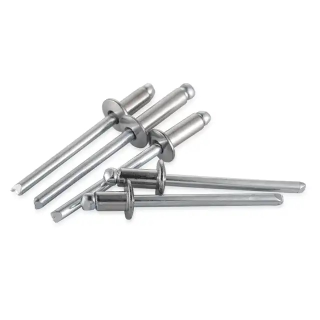 Factory Supplier Open Type Customized Length Aluminum Open End Stainless Steel Solid Metal Rivet Pop Rivet Blind Rivet