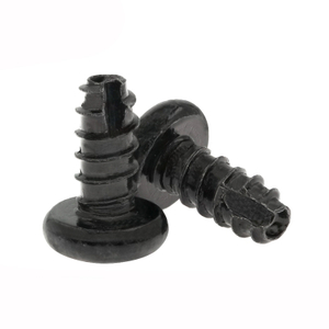 Steel Black Oxide Flat-tailed Phillips Cross Recess Round Head Tail Cutting Self Tapping Screws For Plastics Asbestos Wood Products Metal Sheet