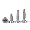 M4 Stainless Steel 410 Plain Furniture Phillips Cross Recess Flat Countersunk Head Self Drilling Screws for Building Renovation