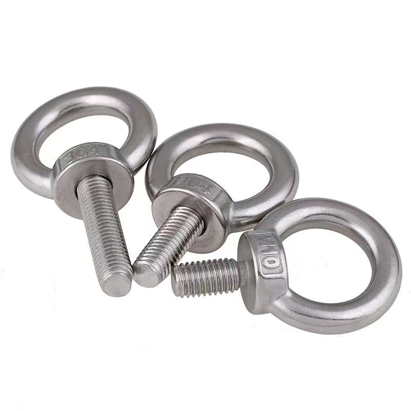M3 M3.5 M4 Customized M6 M8 M10 M12 Metric Inch Stainless Steel Carbon Steel Ring Nut Screw Eye Nuts Screws for Heavy Industry