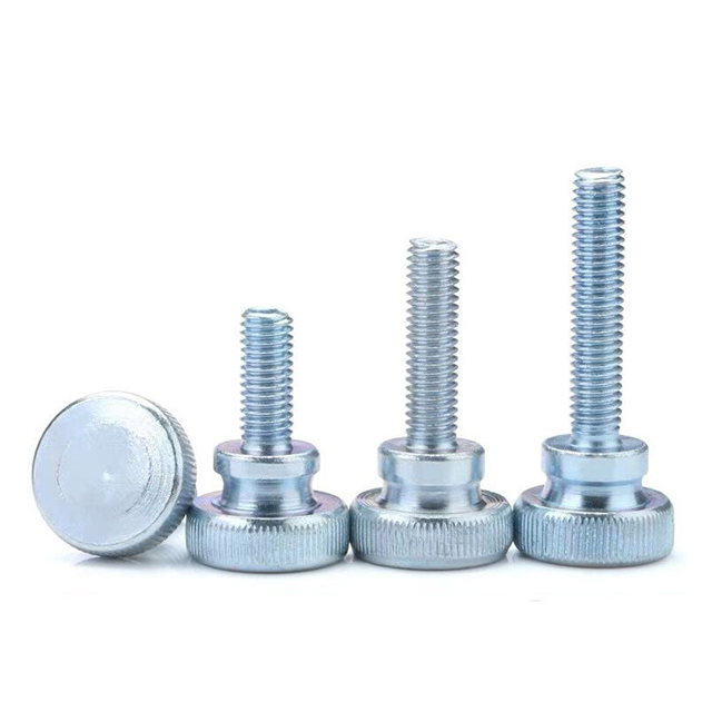 Customized Plastic Metal Vertical Knurled Manifold Head Stainless Steel Carbon Steel Thumb Screw Hand Screws for Sheet Machine