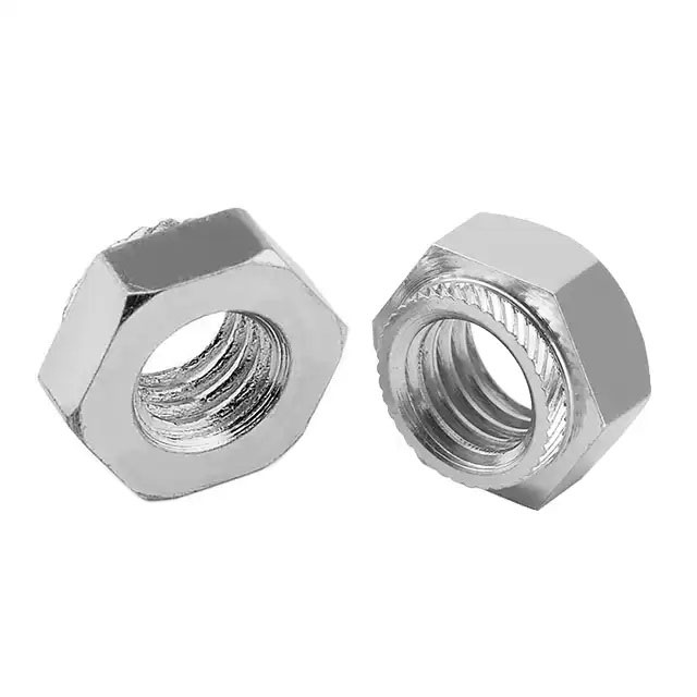 ZINC Plated Galvanized Passivated Rivet Hex Insert Stainless Steel Metal Lock Press Self Clinching Plate Twill Knurled Kalei Nut