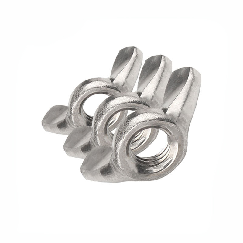 Customized zinc plated round high strength 304 stainless steel carbon steel galvanized butterfly wing nut for bolt