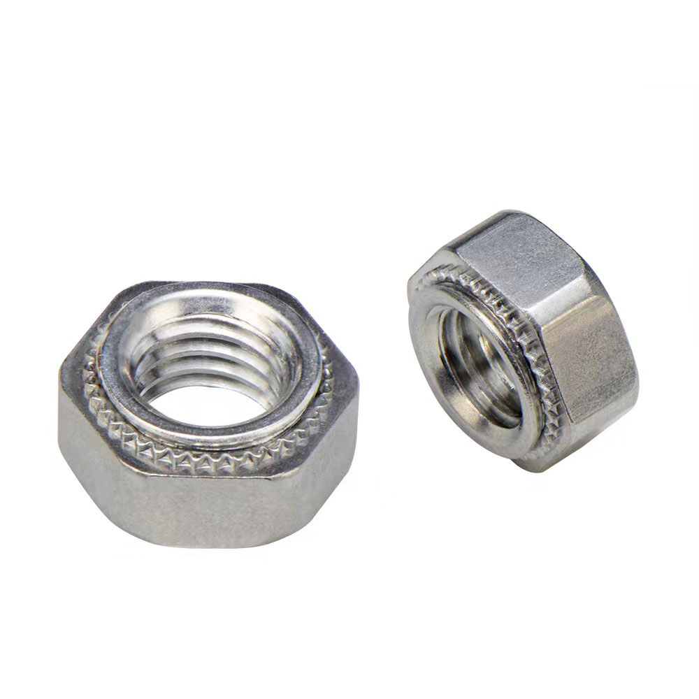 M3 Polished Passivated 316 Stainless Steel Plain Galvanized Carbon Steel Zinc Plated Hexagon Self Clinching Nut for Metal Sheet