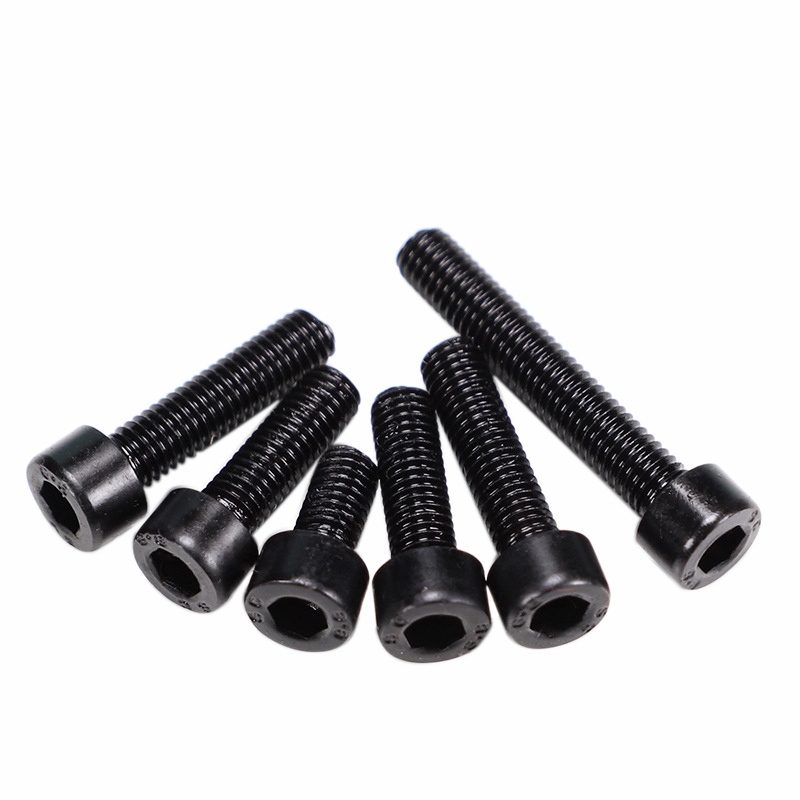 Black Oxidation Carbon Steel Tornillo Truss Hex Groove Cup Cylindrical Round Head Screw for Machine