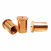 Factory M2 M3 M4 M5 M6 M7 M8 M9 M10 Threaded Female Brass Copper Capacitor Discharge Spot Welding Stud for Metal Sheet