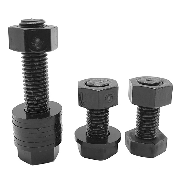 Carbon Steel Black Oxide Fully Threaded Round Neck Oval Head Bolts For Ball Mill Machinery Elliptical Head Bolts for Liner Plate