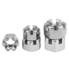 M4.2 Zinc Plated Carbon Steel Stainless Steel Size Metric Inch Slotted Lock Hex Slotted Nut Crown Nut Castle Nut for Axle Fixing