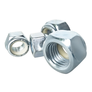 Zinc Plated M20 M25 M30 Big Huge Stainless Steel Carbon Steel Insert Nylon Self Locking Hex Flange Nut for Bolt And Heavy Industry