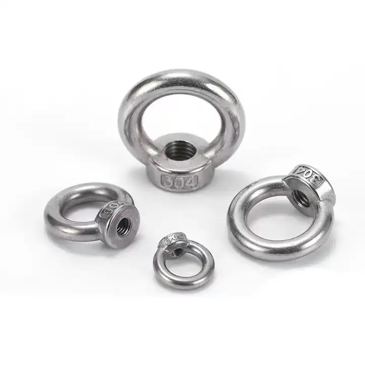 Lifting High Strength Customized No Standard M6 M8 M10 M12 Metric Inch Stainless Steel Carbon Steel Ring Nut Eye Nuts for Heavy Industry