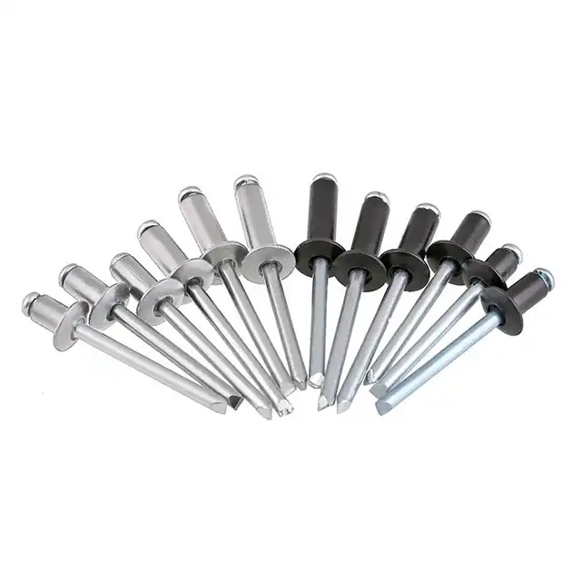 Open Type Custom Length Size Coller Aluminum Open End Stainless Steel Pop Self Clinching Blind Rivet Solid Metal Flange Rivet