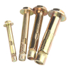 Carbon Steel Yellow Zinc Plated Hexagon Head Bolts with Metal Sleeve And Spacer Extension Anchor Bolt For Concrete Construction