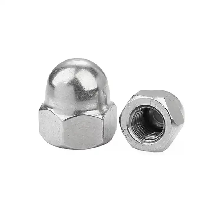 A Complete Range of Specifications Customized Blind Nut M6 M8 M12 Zinc Plated Carbon 304 316 Stainless Steel Hex Domed Hat Lid Nuts