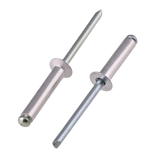 Factory Supplier Open Type Customized Length Coller Aluminum Open End Stainless Steel Solid Metal Rivet Pop Rivet Blind Rivet