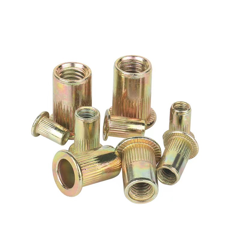M3 Customized Flat Head Vertical Zinc Plated Galvanized Stainless Steel Carbon Steel Hex Self Clinching Rivet Nut for Mounting