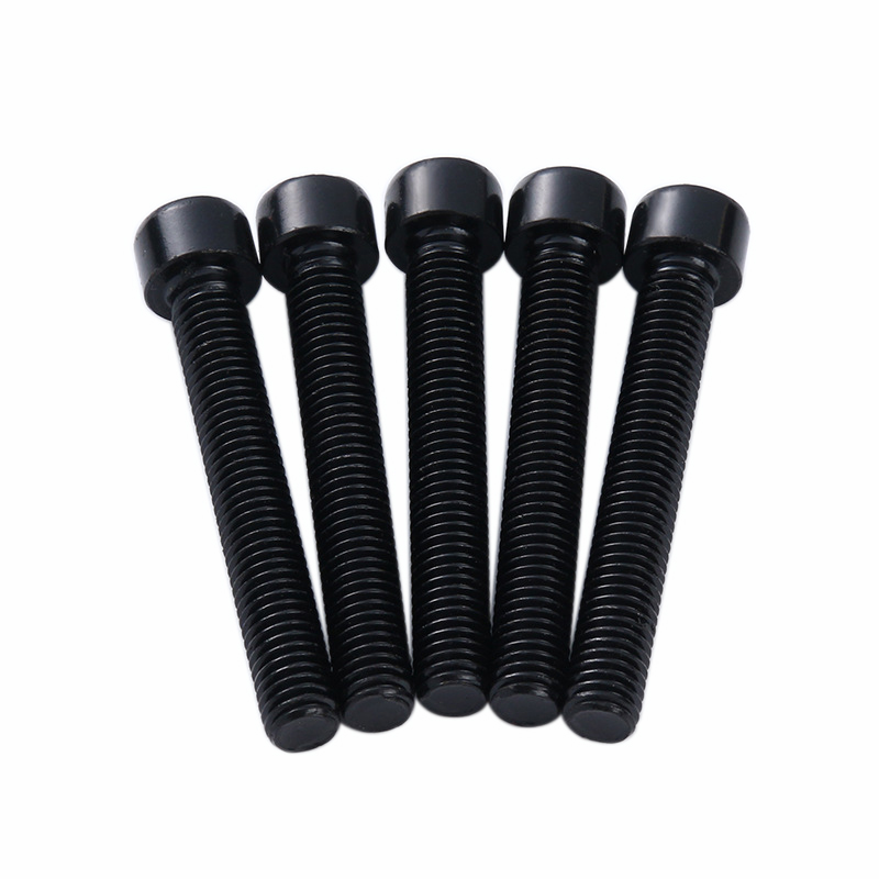 Black Oxidation Carbon Steel Tornillo Truss Hex Groove Cup Cylindrical Round Head Screw for Machine