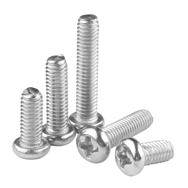 M3 M4 M5 M6 M8 M10 Stainless Steel Carbon Steel Tornillo Round Flat Hex Truss Hex Cross Head Machine Screw for Industry Machine