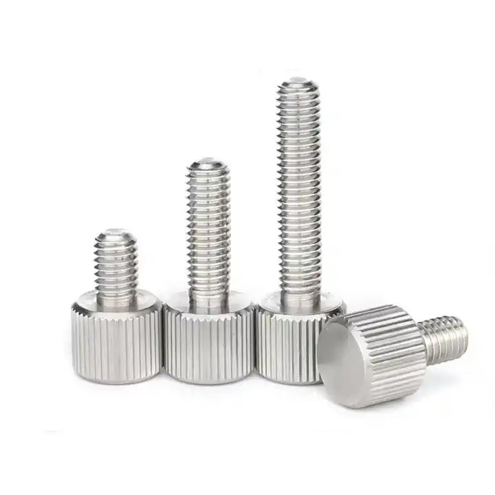 M6 Customized Plastic Wing Metal Manifold Head Metric Inch Stainless Steel Carbon Steel Fasten Thumb Screw Hand Screws for Sheet