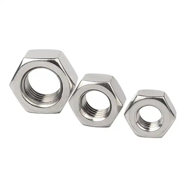 Factory Direct Sales Rohston Customized Zinc Plated Black Oxide 304 Stainless Steel Screw Nut Bolt Nut Galvanized Hexagon Nut