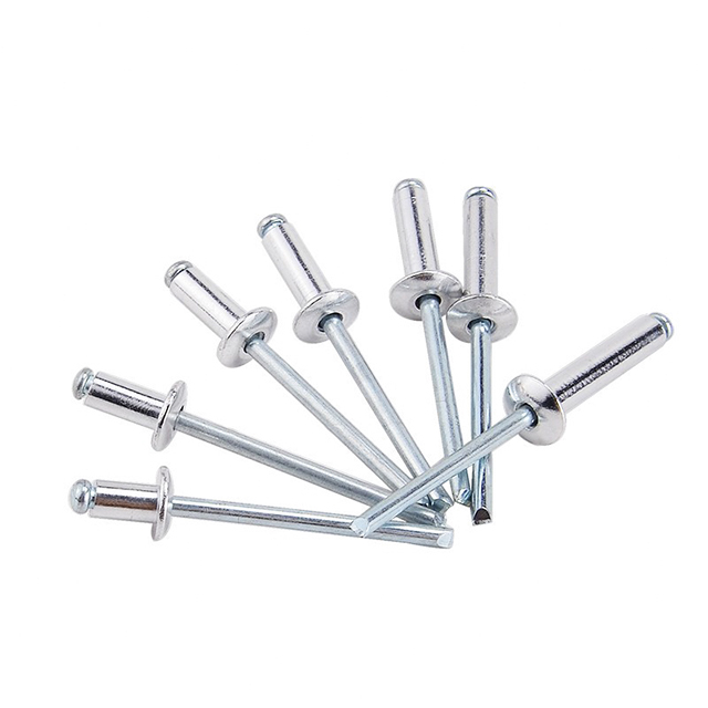 Factory Supplier Open Type Customized Length Coller Aluminum Open End Stainless Steel Solid Metal Rivet Pop Rivet Blind Rivet