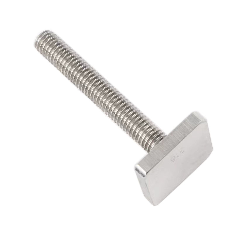 Customized Stainless Steel 302 304 316 A2-40 A2-70 Fully Threaded Stepless Galvanized Flat Square Headed Bolt For Square Slots