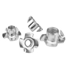 Grade 4 6 8 10 Zinc Plated Carbon Steel Stainless Steel M6 M8 M10 M12 Customized Size Metric Inch T-slot Four-jaw Nut Claw Nuts